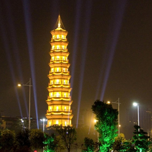 迎亚运广州珠江两岸系列部分亮化工程-赤岗塔.