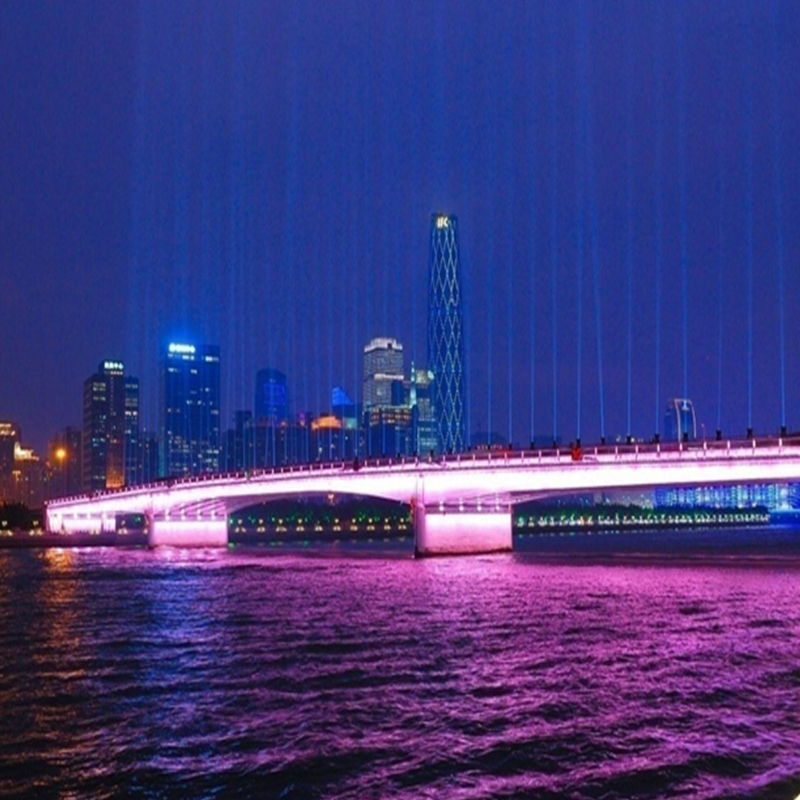 Ying Asian Games Guangzhou Pearl River two sides of the series of partial lighting project - Peoples Bridge